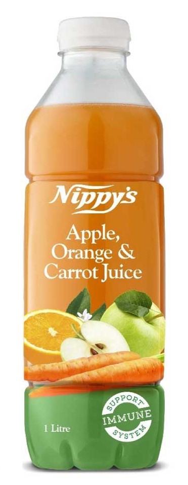 Nippy's Apple Orange & Carrot Juice 1lt