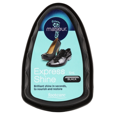 Footcare Express Shine Black 1 Pack