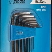 Hex Key Set 8 Piece 2-10mm