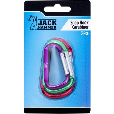 Jackhammer Snap Hook Carabiner 3 Piece