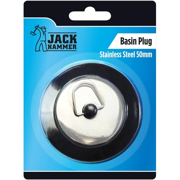 Jack Hammer Stainless Steel Basin Plug 50mm