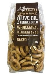 San Martino Taralli Crackers Wholemeal Fennel Seed 250g