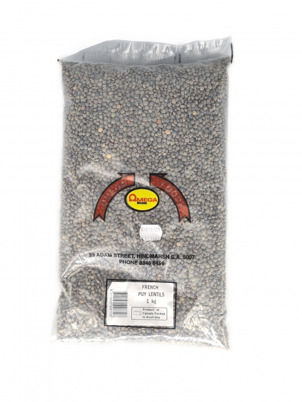 Omega French Puy Lentils 1kg