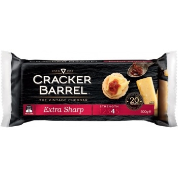 Cracker Barrel Cheese Extra Sharp Block 500g