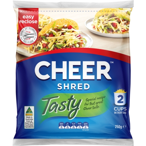 Cheer Cheese Tasty Shredded 250g