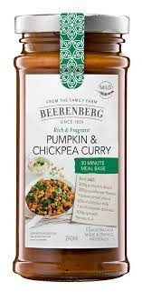 Beerenberg Pumpkin & Chickpea Curry Recipe Base 240ml