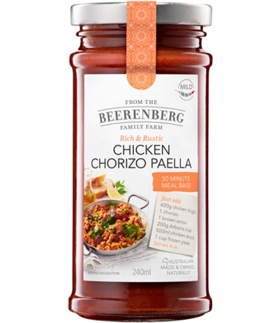 Beerenberg Meal Base Chicken Chorizo Paella 240ml