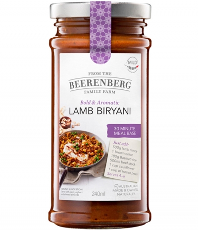 Beerenberg Meal Base Lamb Biryani 240ml