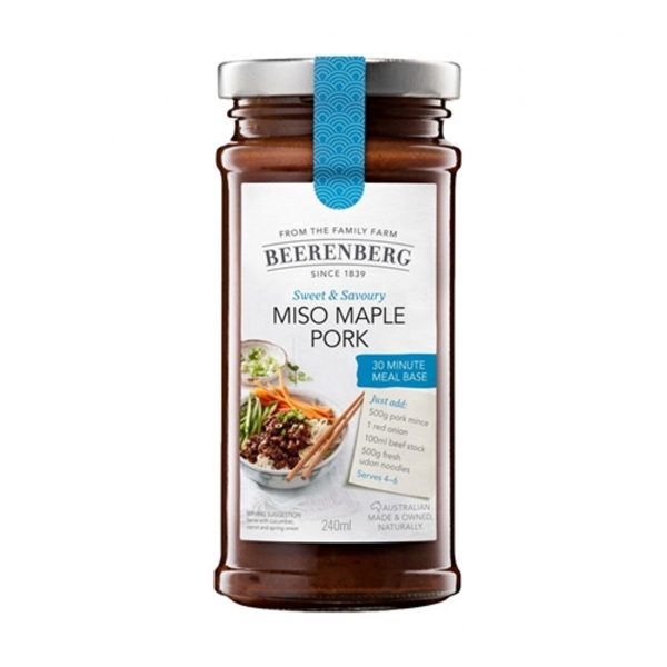 Beerenberg Meal Base Miso Maple Pork 240ml