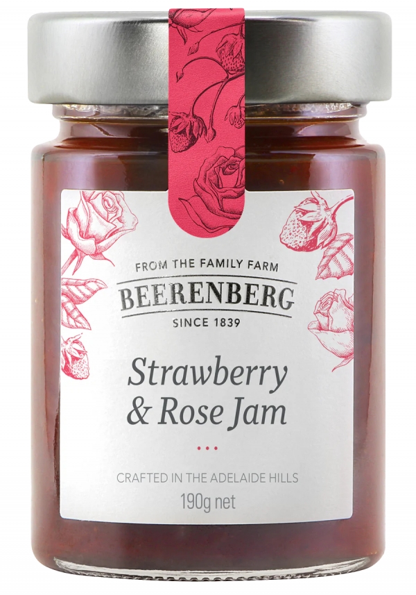 Beerenberg Strawberry & Rose Jam 190g