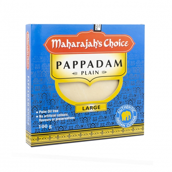 Maharajah's Choice Pappadam Plain 100g