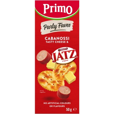 Primo Trio Cabanossi Cheese & Jatz 50g