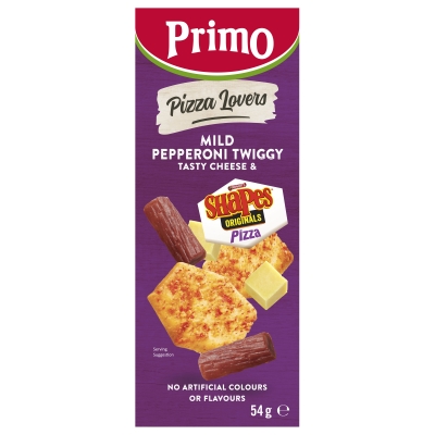 Primo Trio Mild Twiggy Cheese & Pizza Shapes 54g