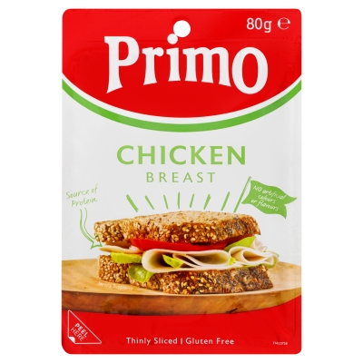 Primo Chicken Breast Thinly Sliced 80g