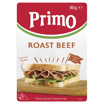 Primo Roast Beef Thinly Sliced 80g