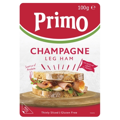 Primo Champagne Leg Ham Thinly Sliced 100g