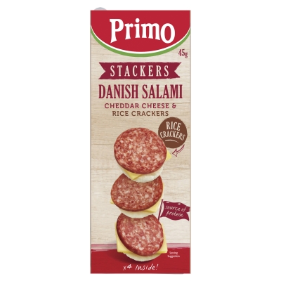 Primo Stackers Danish Salami Cheese & Crackers 45g