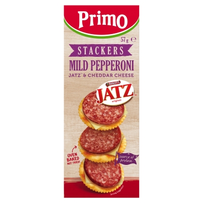 Primo Stackers Mild Pepperoni Cheese & Jatz 57g