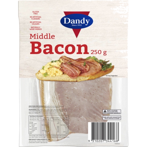 Dandy Bacon Middle 250g