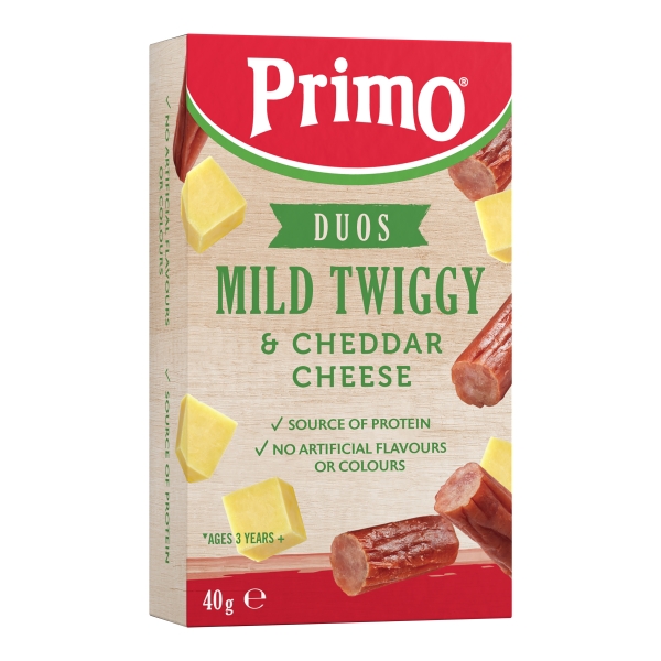 Primo Duos Mild Twiggy & Cheddar Cheese 40g