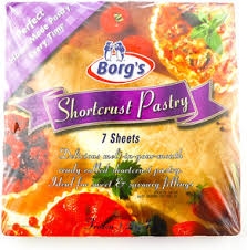 Borg's Pastry Shortcrust 7 Sheets 1.2kg