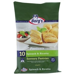 Borg's Pastizzi Spinach & Ricotta 625g