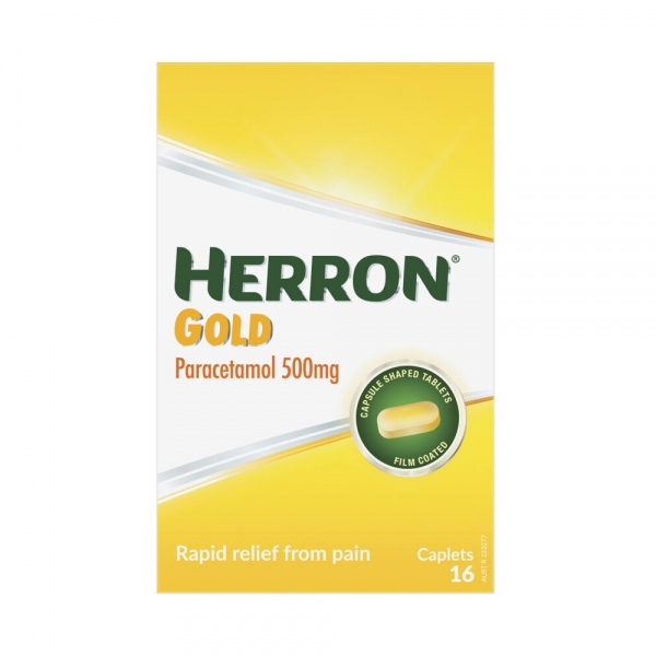 Herron Gold Paracetamol Caplets 16 Pack