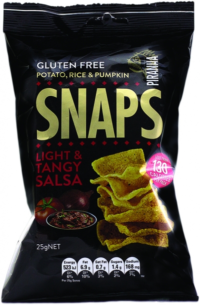 Piranha Snaps Light & Tangy Salsa Gluten Free 25g