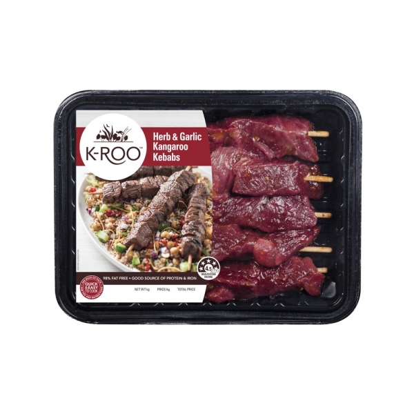 K-Roo Kangaroo Kebabs Herb & Garlic 360g