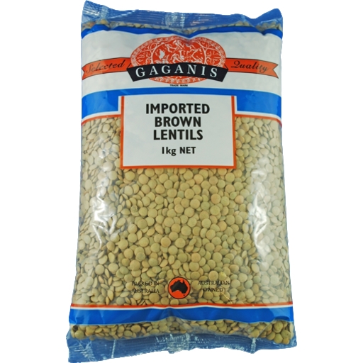 Gaganis Lentils Brown Imported 1kg