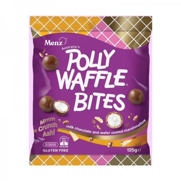 Polly Waffle Chocolate Wafer Bites 125g