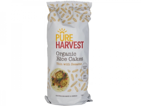 Pure Harvest Organic Sesame Rice Cakes 150g