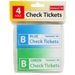 Marbig Check Tickets 4 Pack