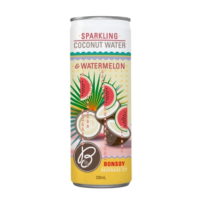 Bonsoy Sparkling Coconut Water & Watermelon 320ml