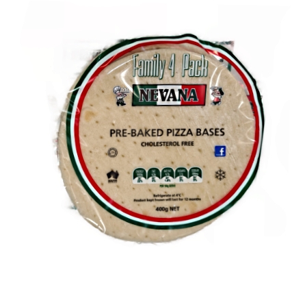 Nevana Pre-Baked Pizza Bases 4 Pack 400g