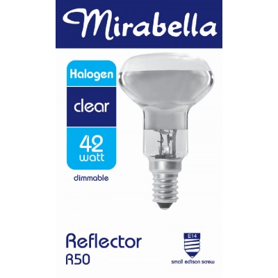 Mirabella Globe Reflector Small Edison Screw Clear 42W