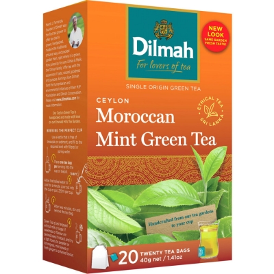 Dilmah Teabags Green Moroccan Mint 20 Pack