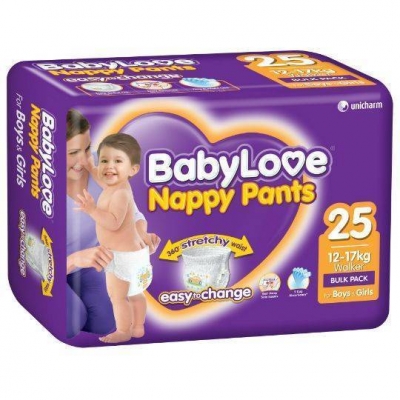 Babylove Nappy Pants Walker 12-17kg 25 Pack