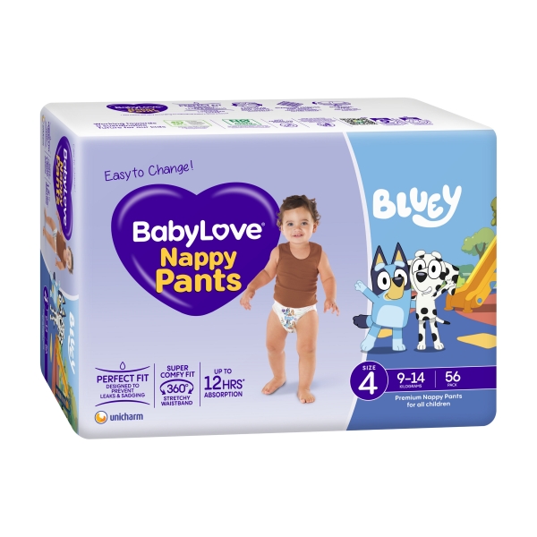 Babylove Nappy Pants Size 4 (9-14kg) 56 Pack