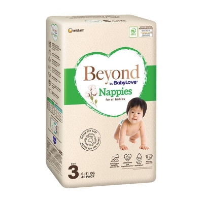 Babylove Beyond Nappies Size 3 (6-11kg) 46 Pack