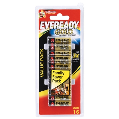 Eveready Batteries Gold AAA 16 Pack