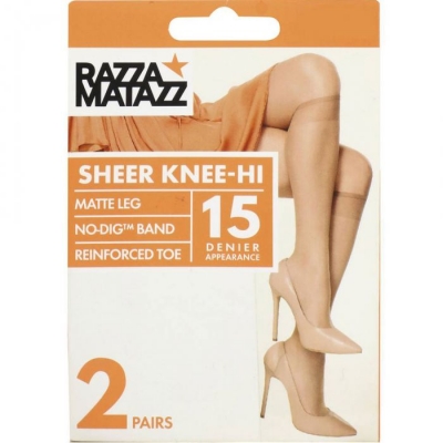 Razza Matazz Knee Hi Sheer Brazen 2 Pack