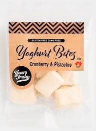 Yours Truly Cranberry & Pistachio Yoghurt Bars Gluten Free 100g