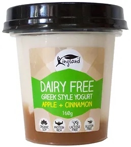 Kingland Dairy Free Greek Style Yoghurt Apple & Cinnamon 500g