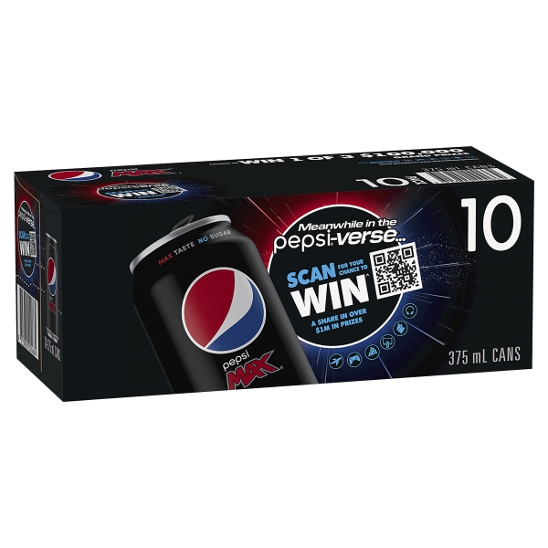 Pepsi Max 10 x 375ml