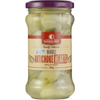 Sandhurst Artichokes Hearts In Brine 280g