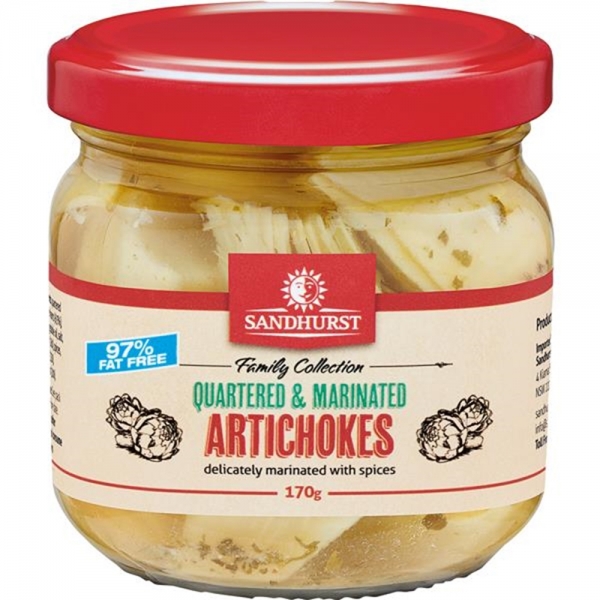 Sandhurst Artichokes 97% Fat Free 170g