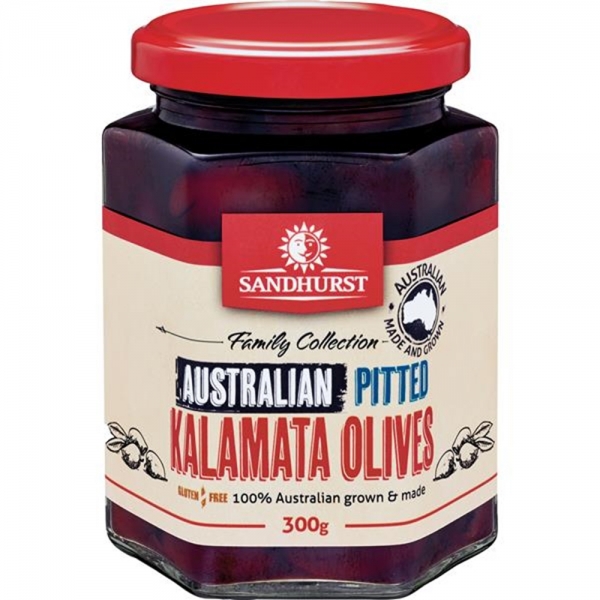Sandhurst Australian Pitted Kalamata Olives 300g