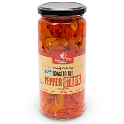 Sandhurst Red Pepper Strips 470g