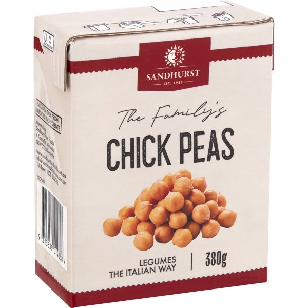 Sandhurst Chickpeas Tetra Pack 380g